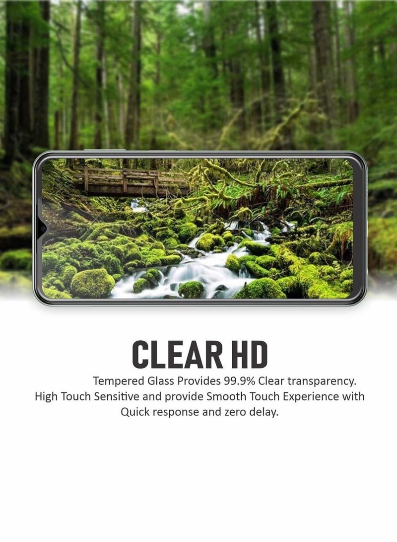 جيماكس Realme Note 60 4G 2024 Premium Series حواف منحنية 9H 2.5D واقي شاشة من الزجاج المقوى - شفاف - Image 5